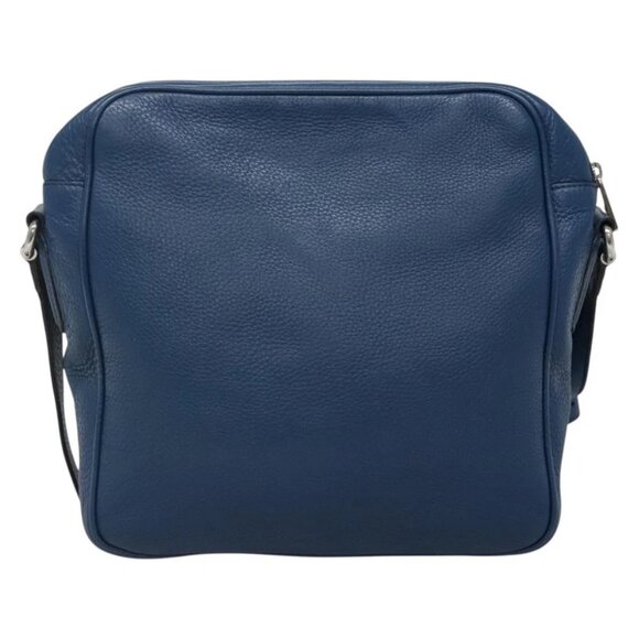 GUCCI Shoulder Bag Leather Blue Silver 337084 Auth 130167 - Picture 3 of 16